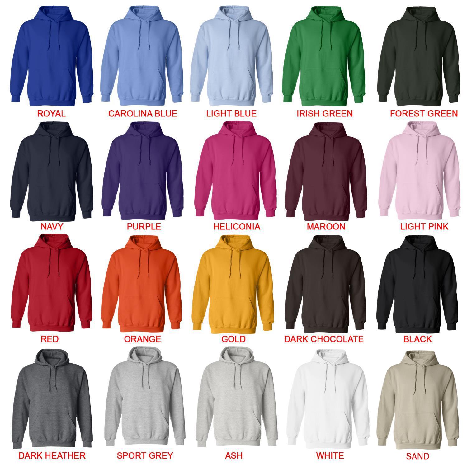 hoodie color chart - Rainbow Brite Store