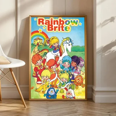 Hot Cartoon Rainbow Brite Banner Wall Art