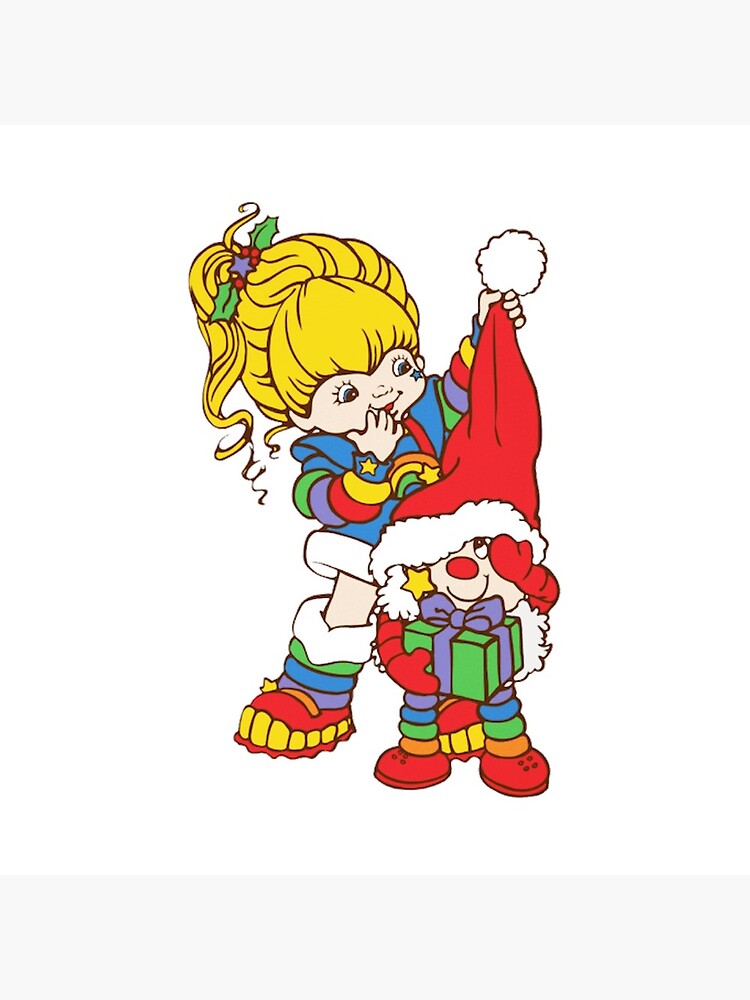 Rainbow Brite And Twink Christmas Throw Pillow - Image 2