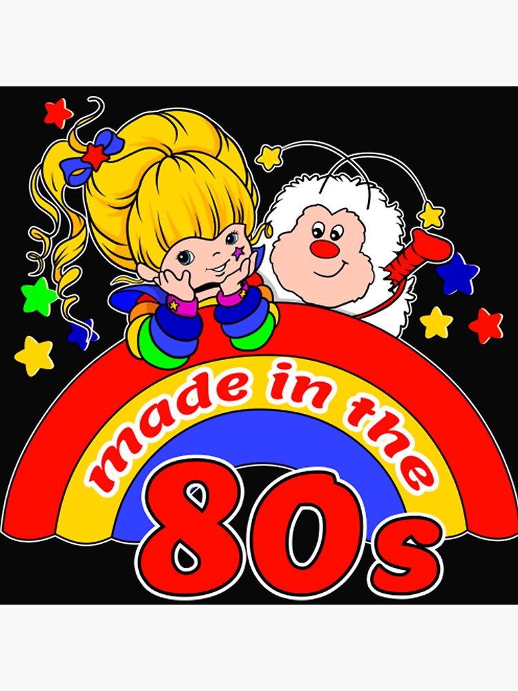 Rainbow Brite Made In The 80s Bassic Throw Pillow - Image 2