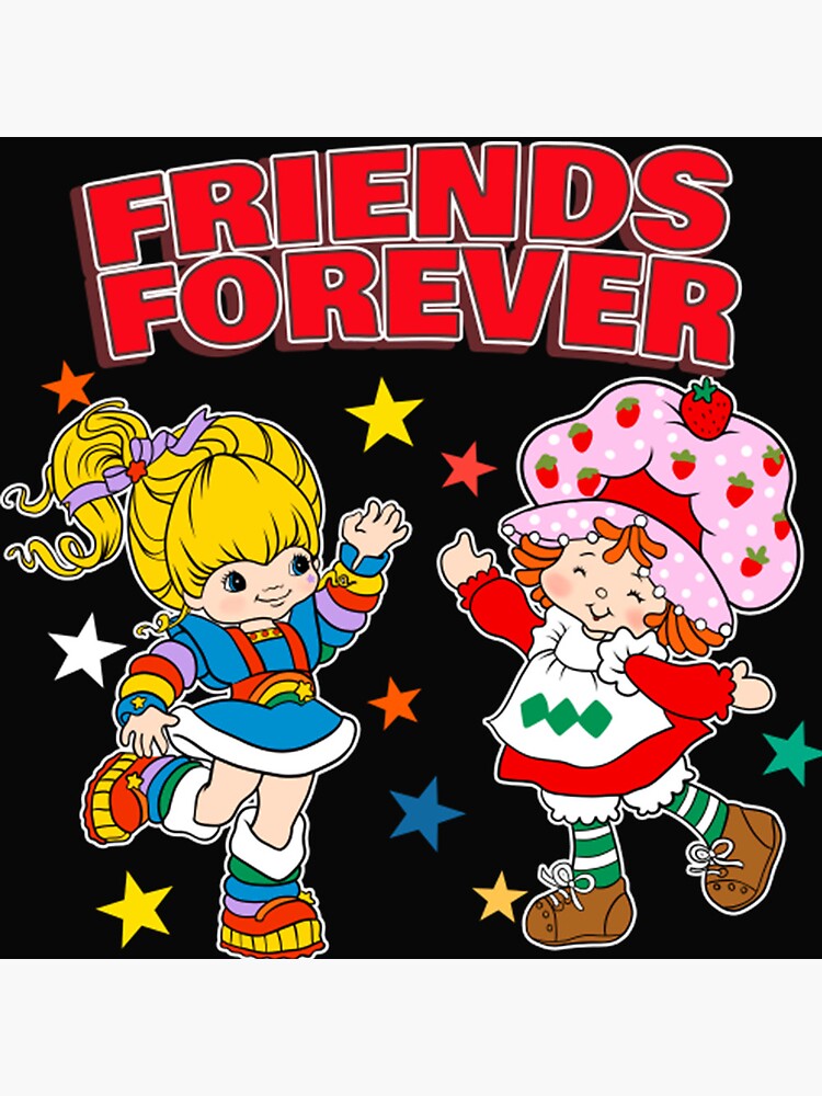 Cartoon Rainbow Brite Vintage Shower Curtain - Image 2