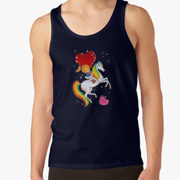 Rainbow Horse And Girl Valentine Tank Top - Image 5