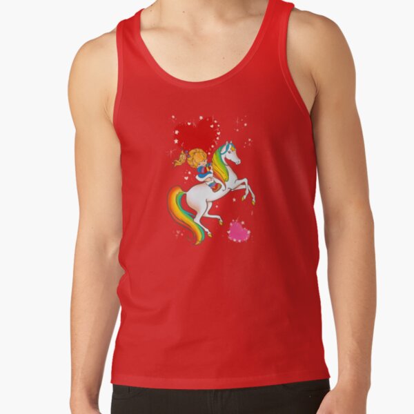 Rainbow Horse And Girl Valentine Tank Top - Image 4