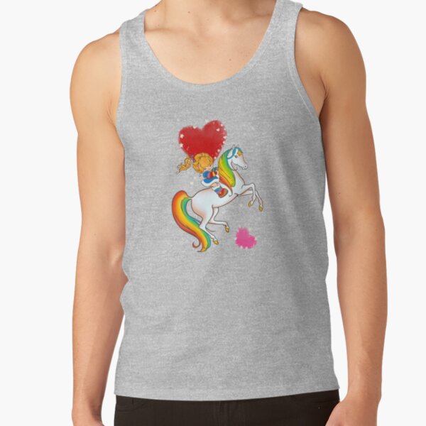 Rainbow Horse And Girl Valentine Tank Top - Image 3
