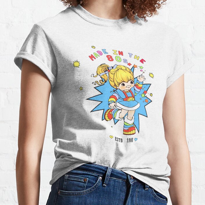 Hot Cartoon Rainbow Brite Classic T-shirt