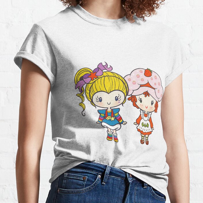 Strawberry And Rainbow Brite T-shirt