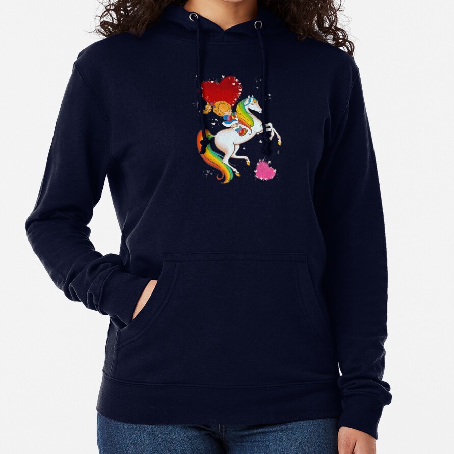 Rainbow Horse And Girl Valentine Hoodie - Image 5