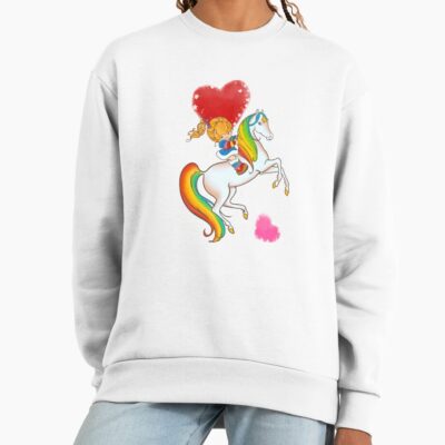 Rainbow Horse And Girl Valentine Sweatshirt