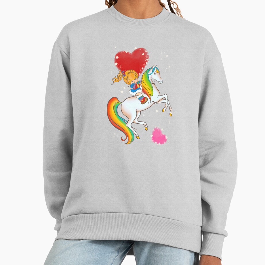Rainbow Horse And Girl Valentine Sweatshirt - Image 4