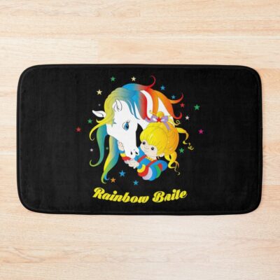 Rainbows Brites Cartoon Beautiful Unicorn Bath Mat