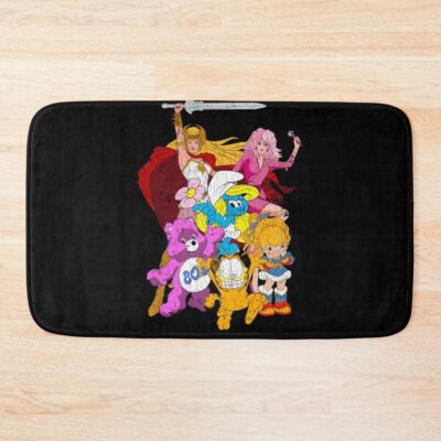 Vintage 80S Cartoons Bath Mat