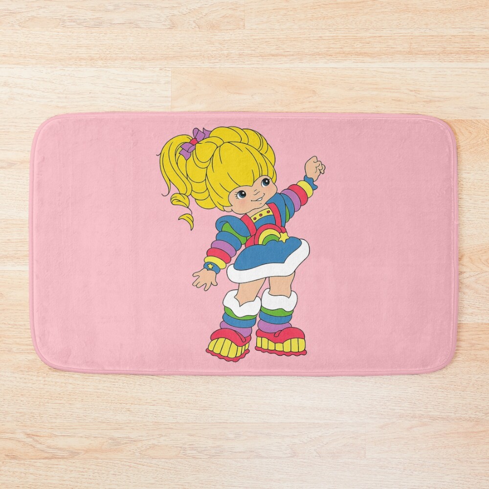 Rainbow Brite Colorfull Bath Mat