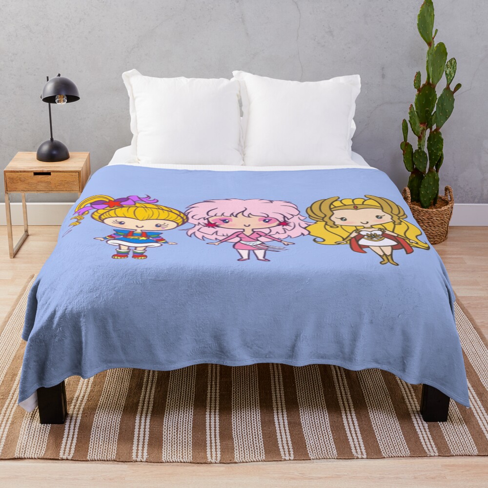 New Collection Rainbow Brite Vintage Throw Blanket