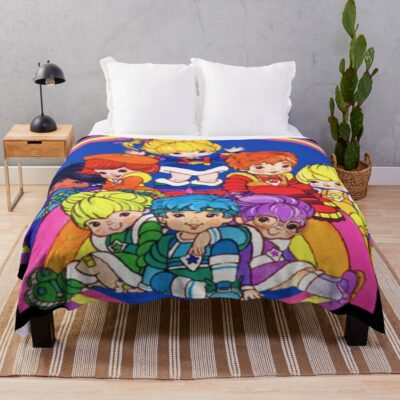 Rainbow Brite And Friend Throw Blanket