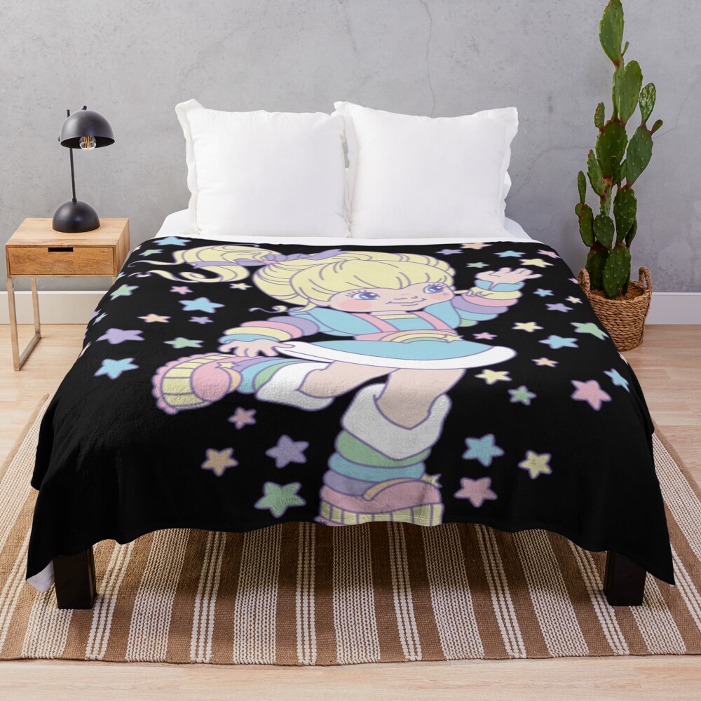 Best Rainbow Brite Made In The 80s Throw Blanket