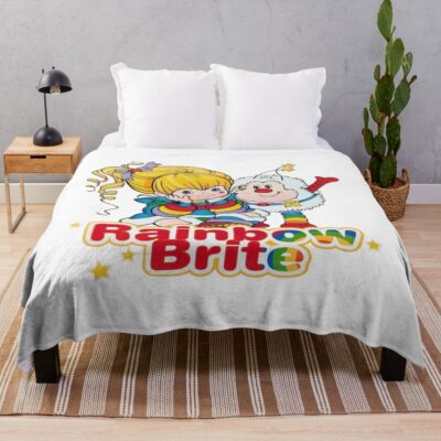 Rainbow Brite Colorfull For Fans Throw Blanket