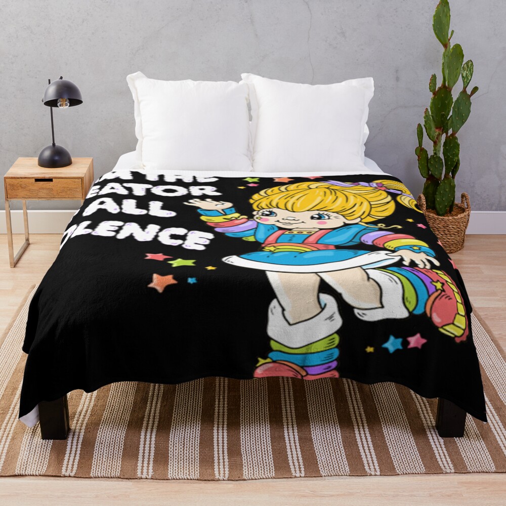 New Collection Rainbow Brite Cute Throw Blanket