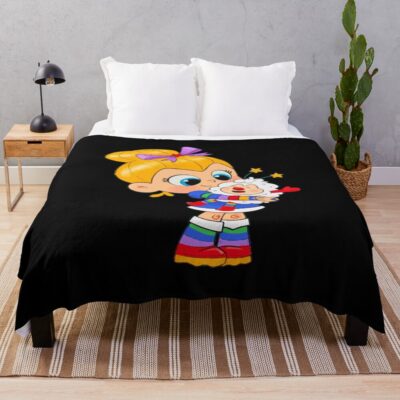Hot 2025 Rainbow Brite Cute Throw Blanket