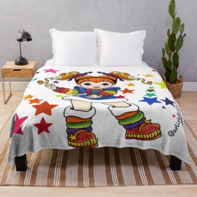 Rainbow Brite My Childhood Star Throw Blanket