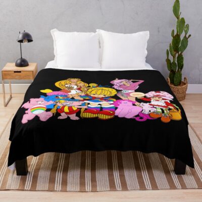 Rainbow Brite 80s Cartoons Throw Blanket