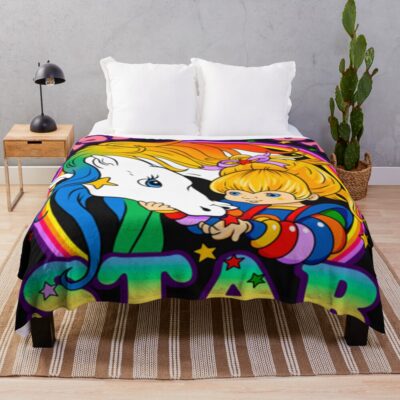 New Rainbow Brite Made In The 80s Throw Blanket