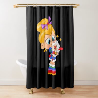 Hot 2025 Rainbow Brite Cute Shower Curtain