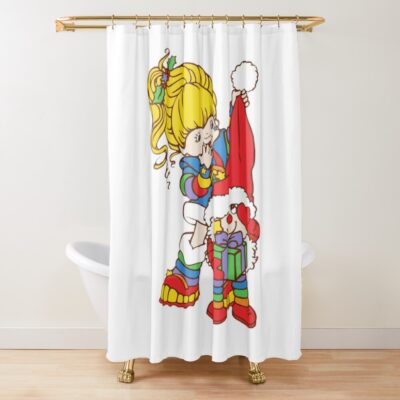 Rainbow Brite And Twink Christmas Shower Curtain