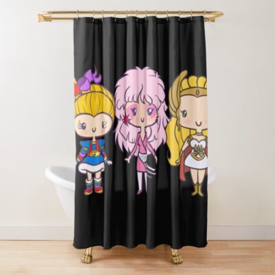 Rainbow Brite Made In The 80s Characters Shower Curtain