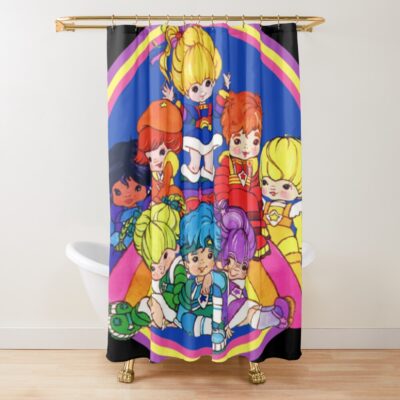 Rainbow Brite And Friend Shower Curtain