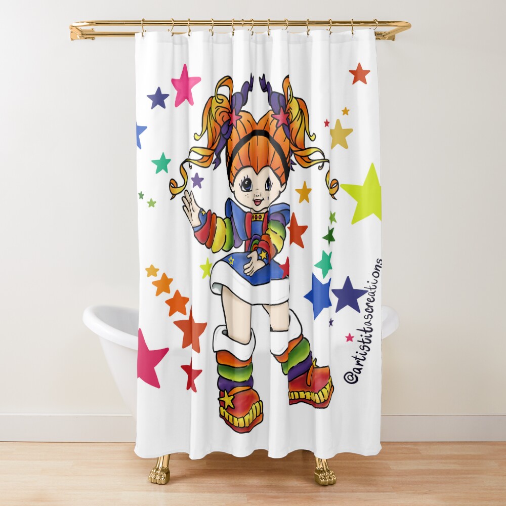 Rainbow Brite My Childhood Star Shower Curtain