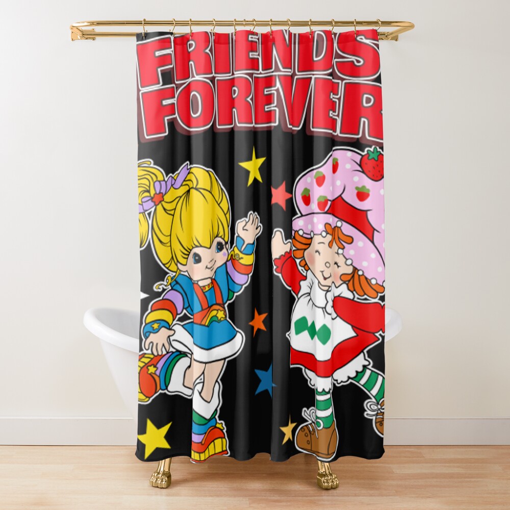 Cartoon Rainbow Brite Vintage Shower Curtain