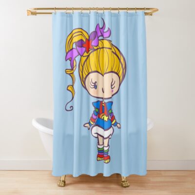 Rainbow Brite Cute Girl Shower Curtain