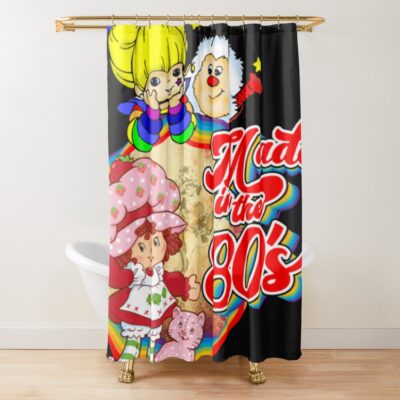 Rainbow Brite Made In The 80s Colorfull Shower Curtain