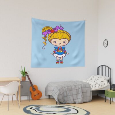 Rainbow Brite Cute Girl Tapestry