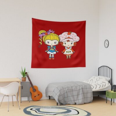 Strawberry And Rainbow Brite Tapestry