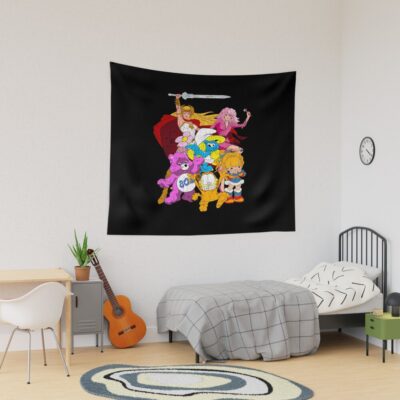 Rainboe Brite 80s Cartoons Tapestry
