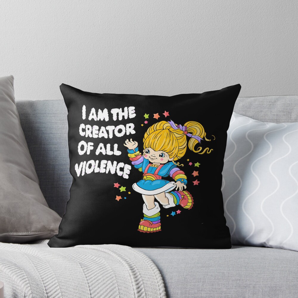 Hot Cartoon Rainbow Brite Colorfull Throw Pillow