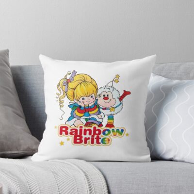 Rainbow Brite Colorfull For Fans Throw Pillow