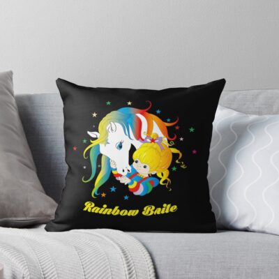 Rainbows Brites Beautiful Unicorn Throw Pillow