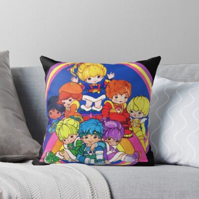 Rainbow Brite And Friend Throw Pillow