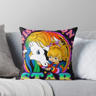 New Rainbow Brite Made In The 80s Throw Pillow