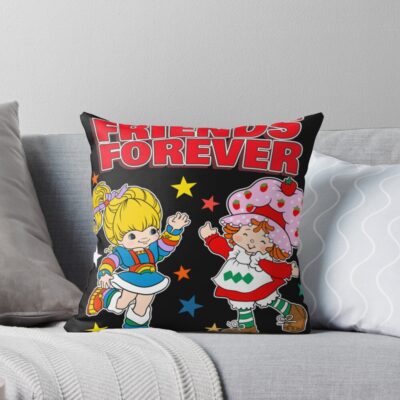Cartoon Rainbow Brite Vintage Throw Pillow